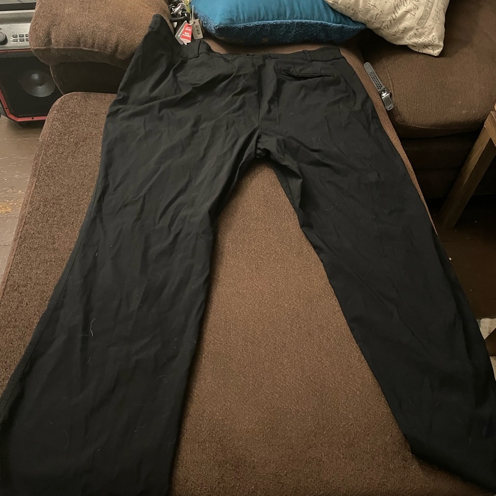 Black dress pants.